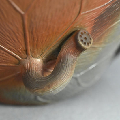 備前花瓶 蟹蓮葉 ー二代 小西陶古