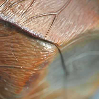 備前花瓶 蟹蓮葉 ー二代 小西陶古