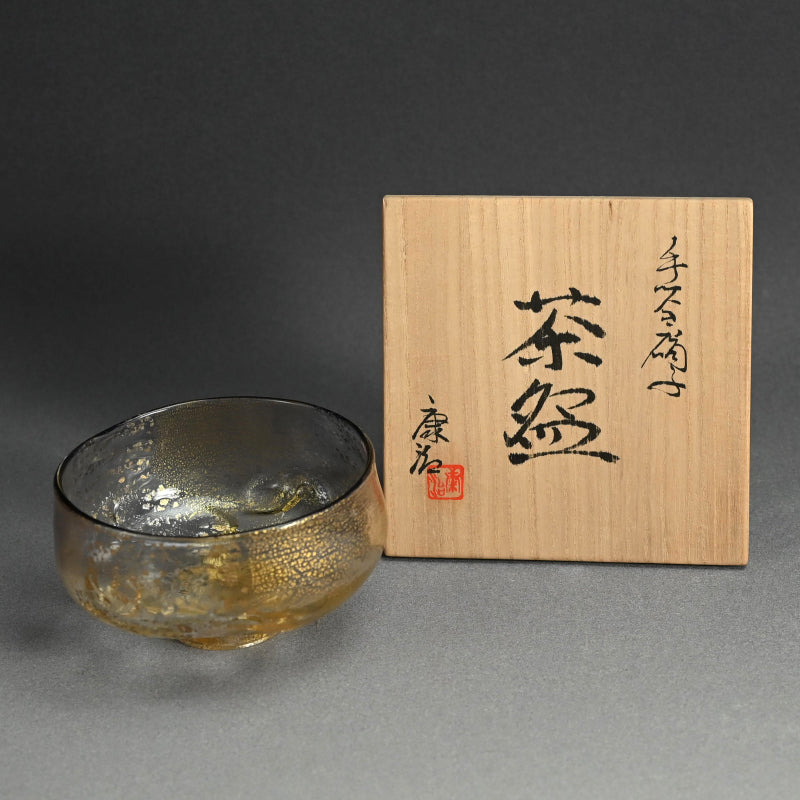 Contemporary Glass Chawan Tea Bowl ー石井 康治 “手吹硝子 茶盌”