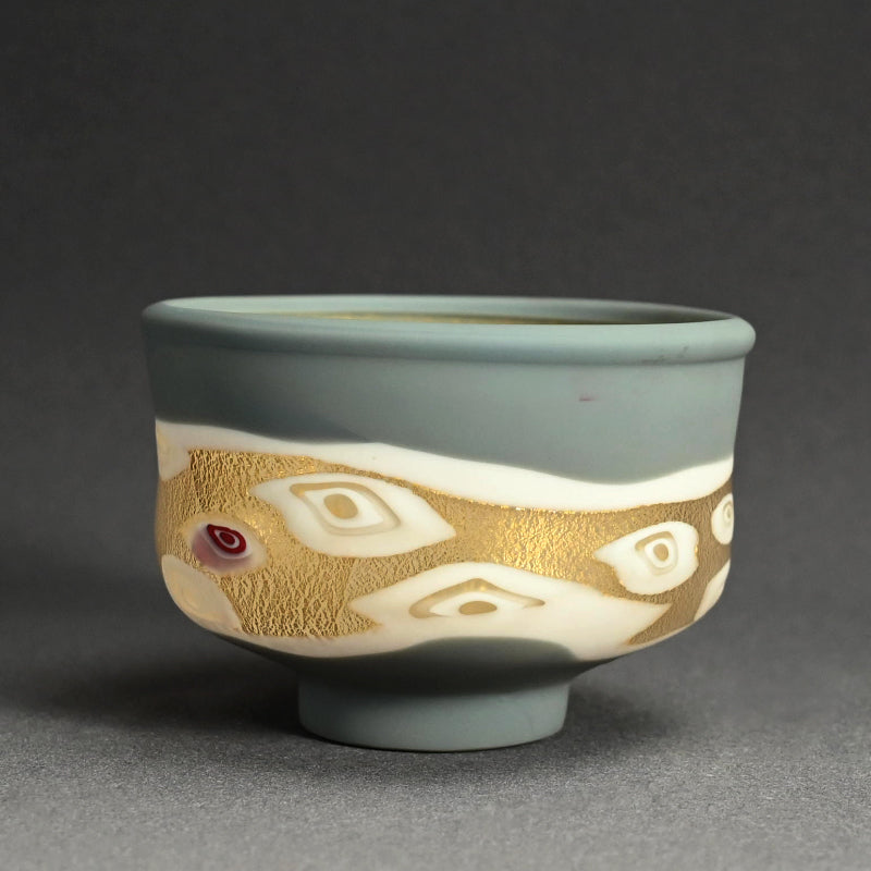 Contemporary Glass Chawan Tea Bowl ー石井 康治 “手吹硝子 茶盌“
