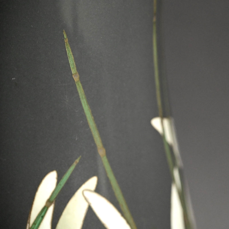 Exquisite Ando Shippo Cloisonne Vase, Rabbits ー“七宝兎文花瓶”