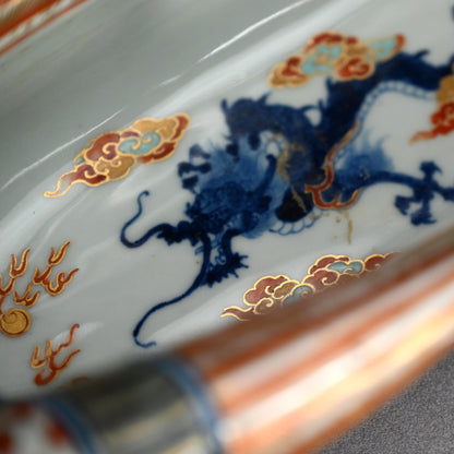 Phoenix Boat Vase ー横浜 香山 “鵬凰船型 色絵 花生”