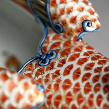 Phoenix Boat Vase ー横浜 香山 “鵬凰船型 色絵 花生”