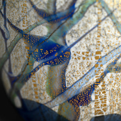 Contemporary Glass Mizusashi ー石井 康治 "手吹硝子 水指"