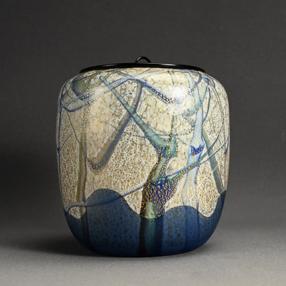 Contemporary Glass Mizusashi ー石井 康治 "手吹硝子 水指"