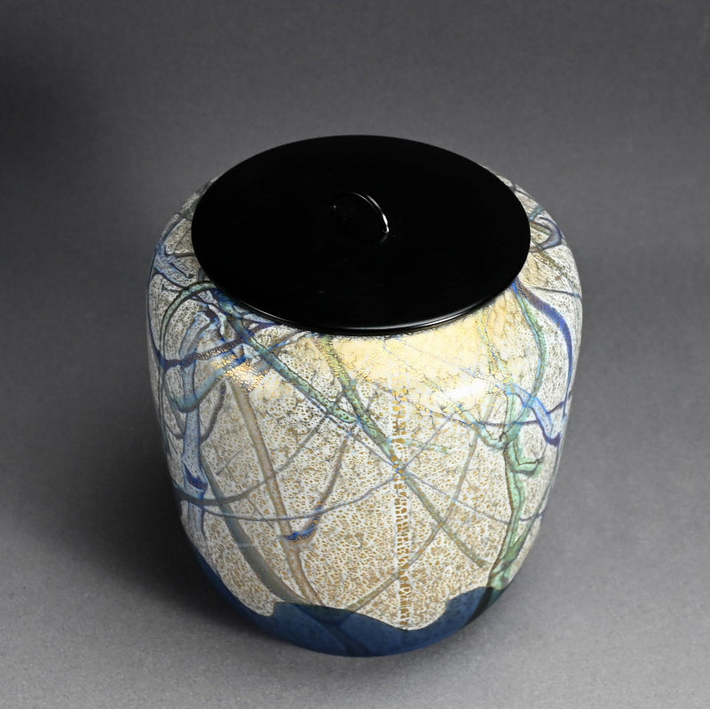 Contemporary Glass Mizusashi ー石井 康治 "手吹硝子 水指"