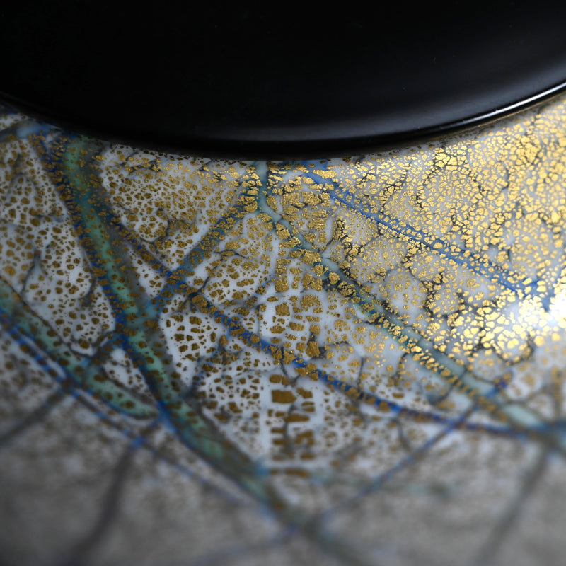 Contemporary Glass Mizusashi ー石井 康治 "手吹硝子 水指"