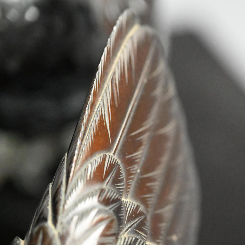 インペリアルブロンズコロセット 雄鶏と鶏 ー銅製鶏雌雄香爐