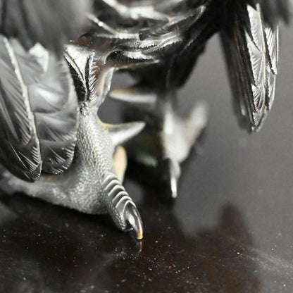 インペリアルブロンズコロセット 雄鶏と鶏 ー銅製鶏雌雄香爐