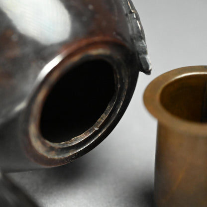 インペリアルブロンズコロセット 雄鶏と鶏 ー銅製鶏雌雄香爐