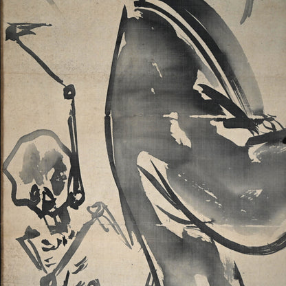 日本の骨董品と遊女の絵巻