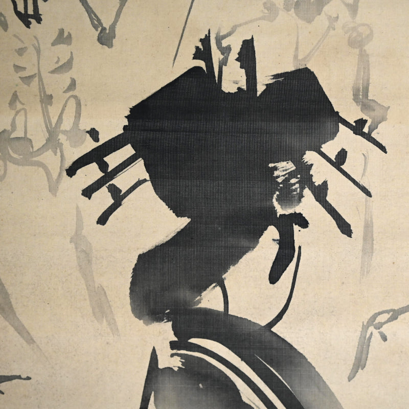 日本の骨董品と遊女の絵巻