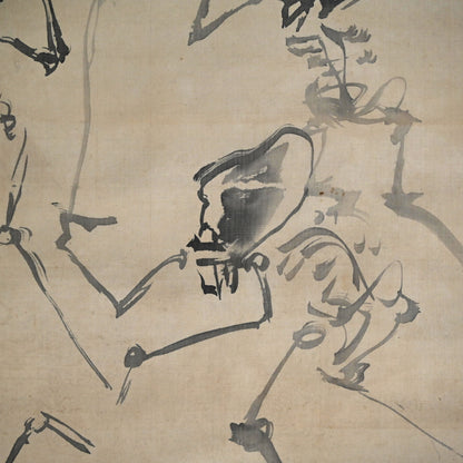 日本の骨董品と遊女の絵巻