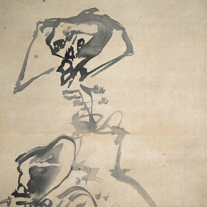 日本の骨董品と遊女の絵巻