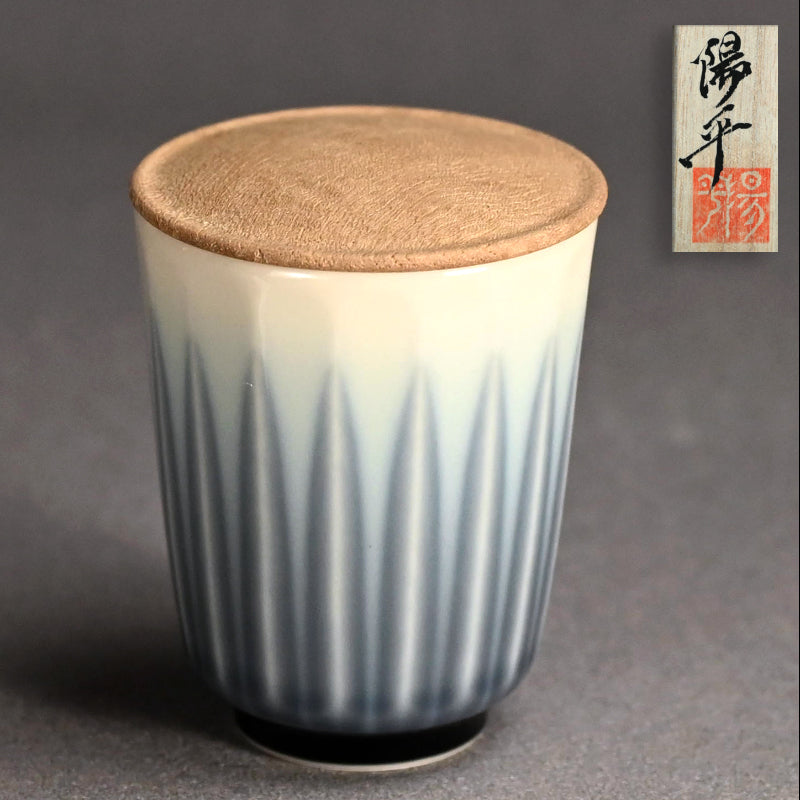 Chaki Sencha or Usucha Tea Container ー永草 陽平 “流彩磁 茶器”