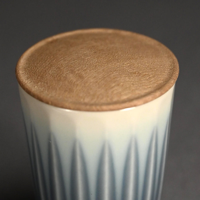 Chaki Sencha or Usucha Tea Container ー永草 陽平 “流彩磁 茶器”