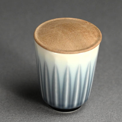 Chaki Sencha or Usucha Tea Container ー永草 陽平 “流彩磁 茶器”