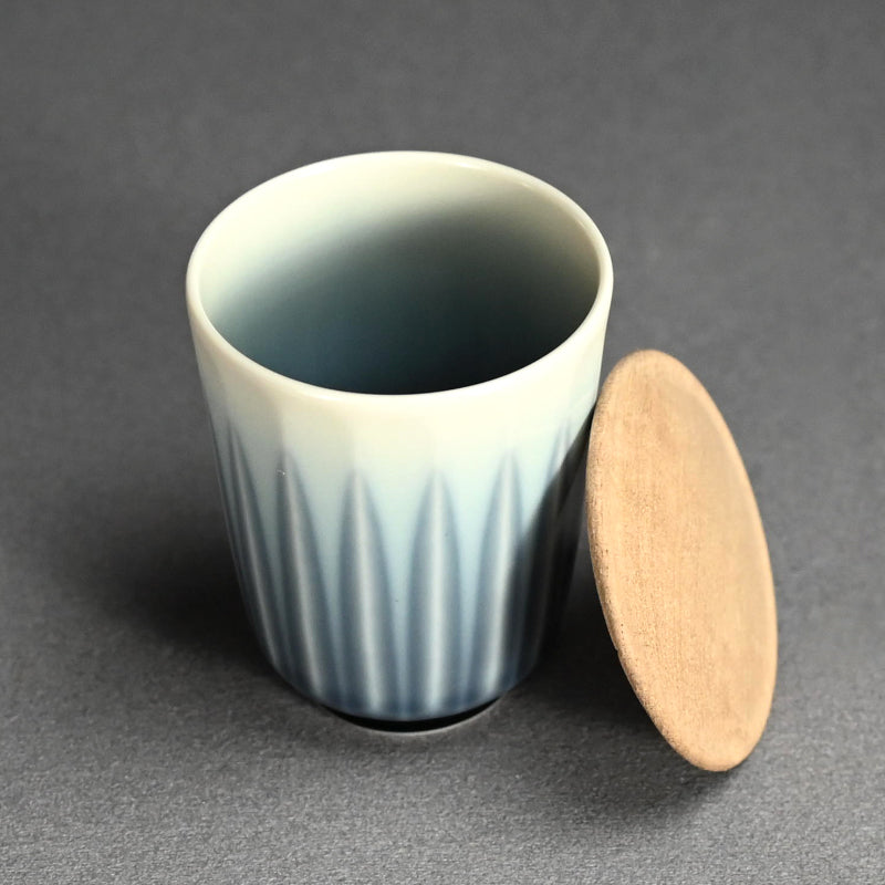 Chaki Sencha or Usucha Tea Container ー永草 陽平 “流彩磁 茶器”
