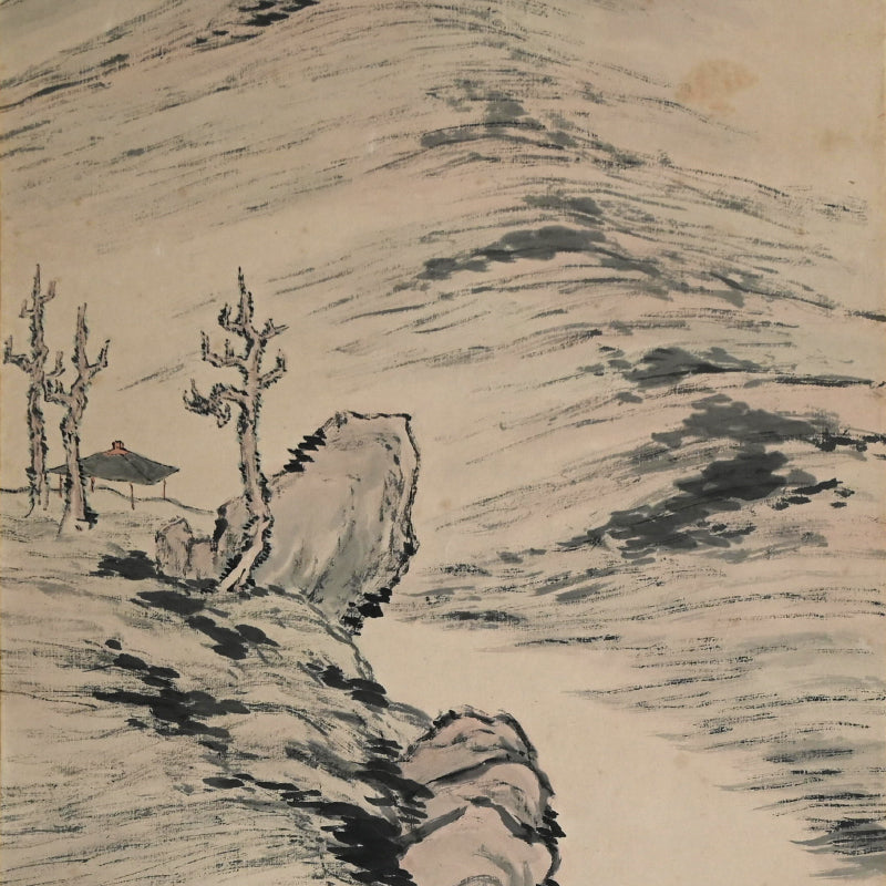 Antique Scroll, A Quiet Day Fishing ー入江 之介