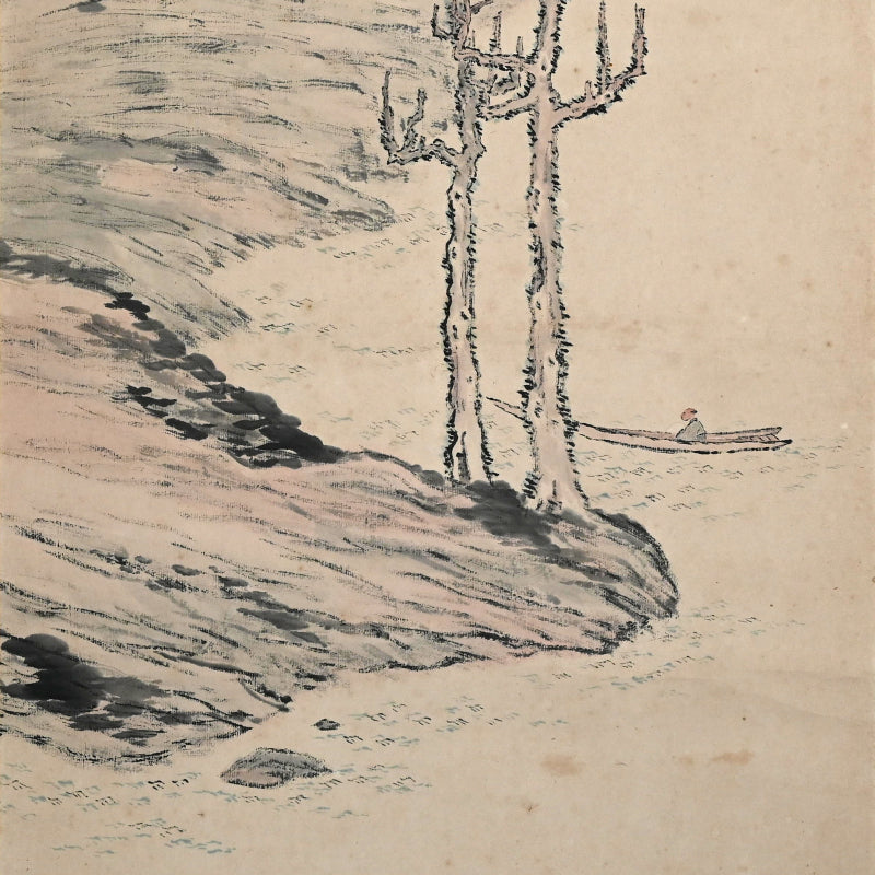 Antique Scroll, A Quiet Day Fishing ー入江 之介