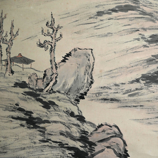 Antique Scroll, A Quiet Day Fishing ー入江 之介