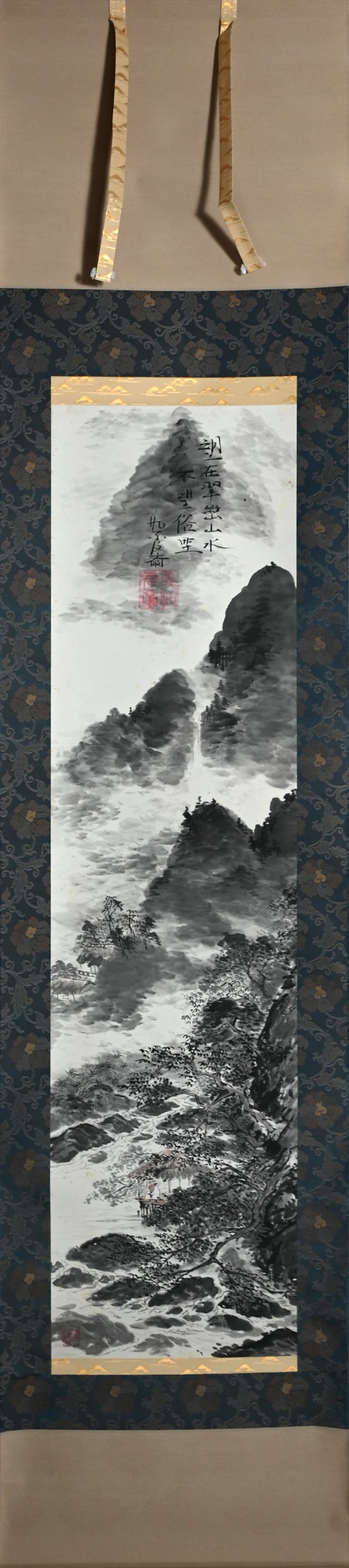 Literati Scroll by Samurai Daimyo ー佐竹 義政