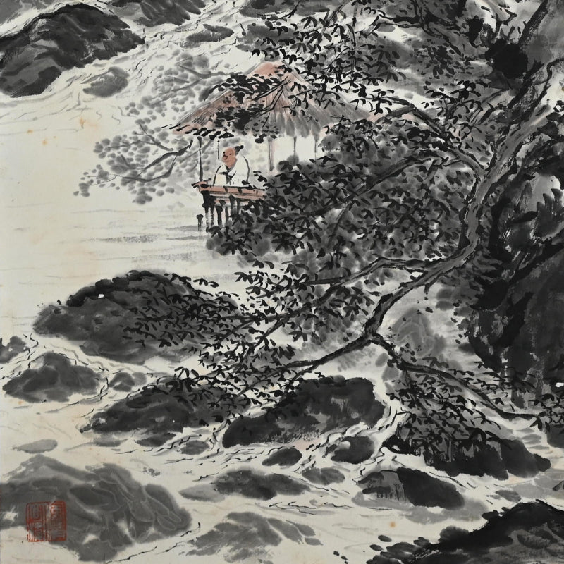 Literati Scroll by Samurai Daimyo ー佐竹 義政