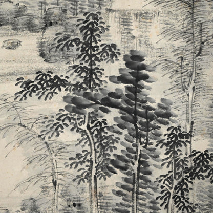 迫力の墨風景 ー中林竹洞「水墨山水圖」