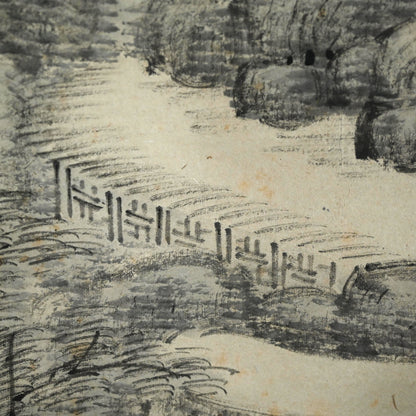迫力の墨風景 ー中林竹洞「水墨山水圖」