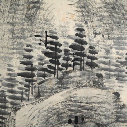 迫力の墨風景 ー中林竹洞「水墨山水圖」