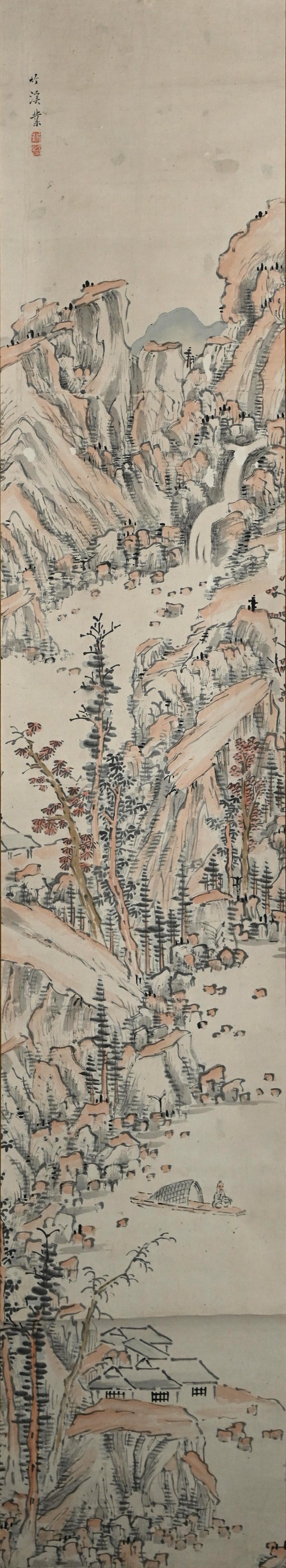 竹渓の風景画 ー中林竹溪「山水図」