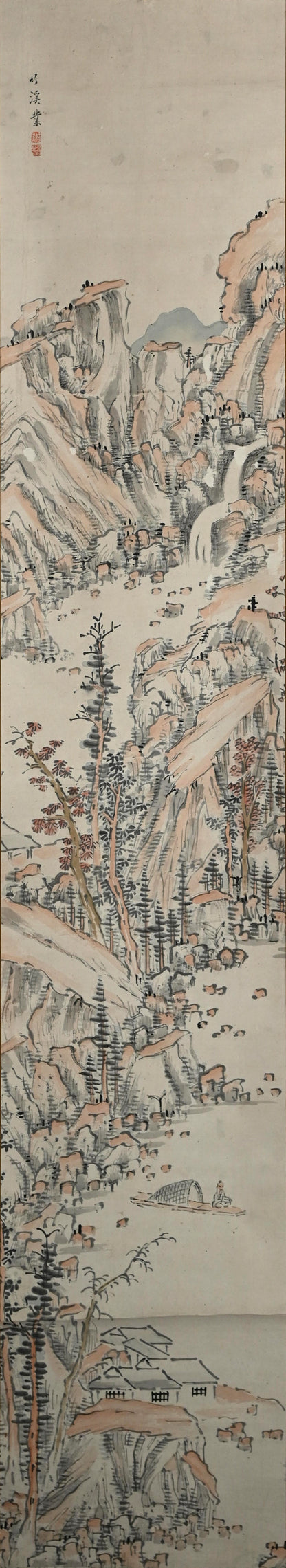 竹渓の風景画 ー中林竹溪「山水図」