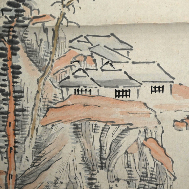 竹渓の風景画 ー中林竹溪「山水図」