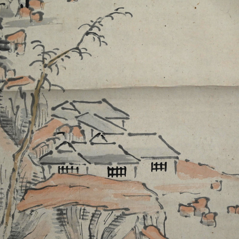 竹渓の風景画 ー中林竹溪「山水図」