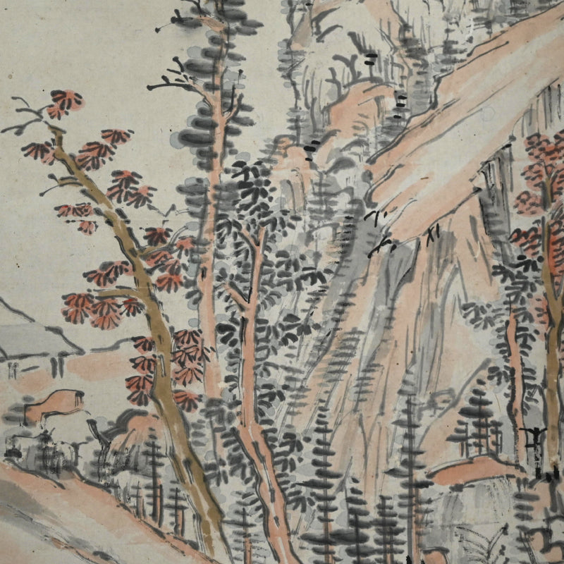 竹渓の風景画 ー中林竹溪「山水図」