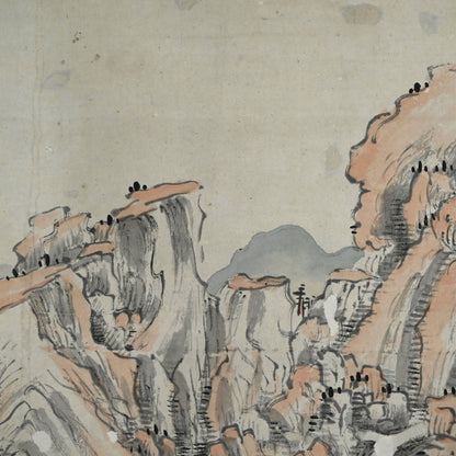 竹渓の風景画 ー中林竹溪「山水図」