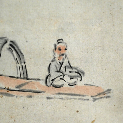 竹渓の風景画 ー中林竹溪「山水図」