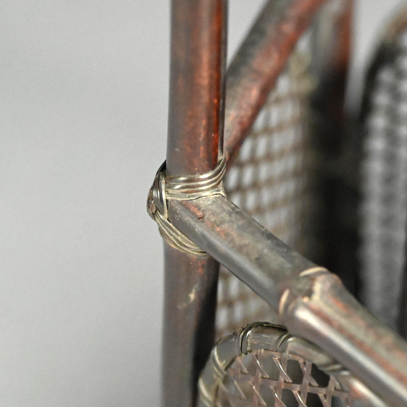 竹煎茶風茶籠 ー三代和田 和一斎 「六角手付涼炉台」