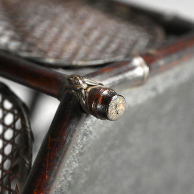 竹煎茶風茶籠 ー三代和田 和一斎 「六角手付涼炉台」