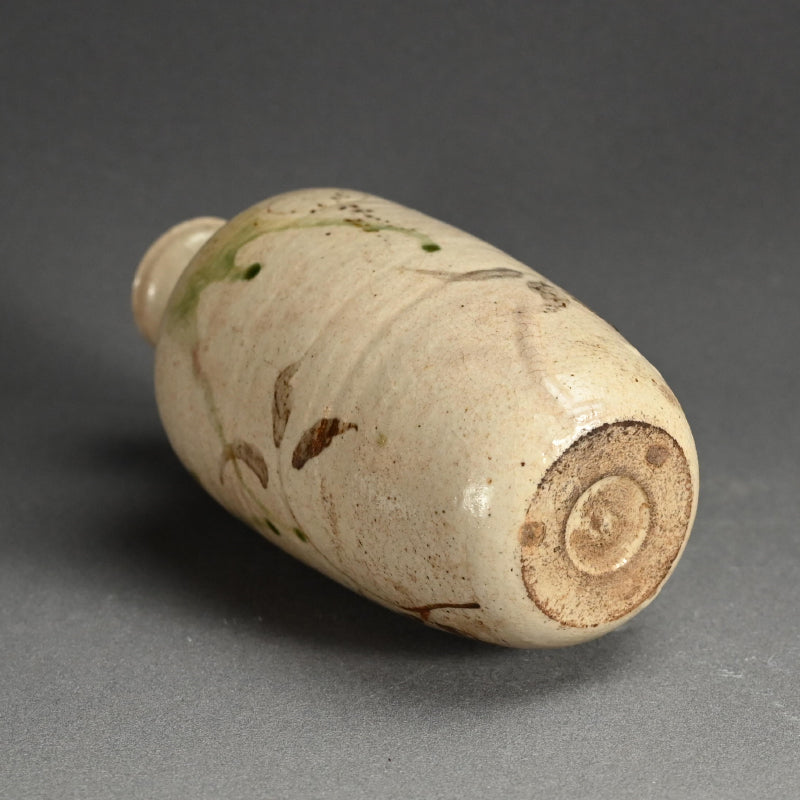 Antique Edo p. Japanese Yashichida Oribe Tokkuri ー