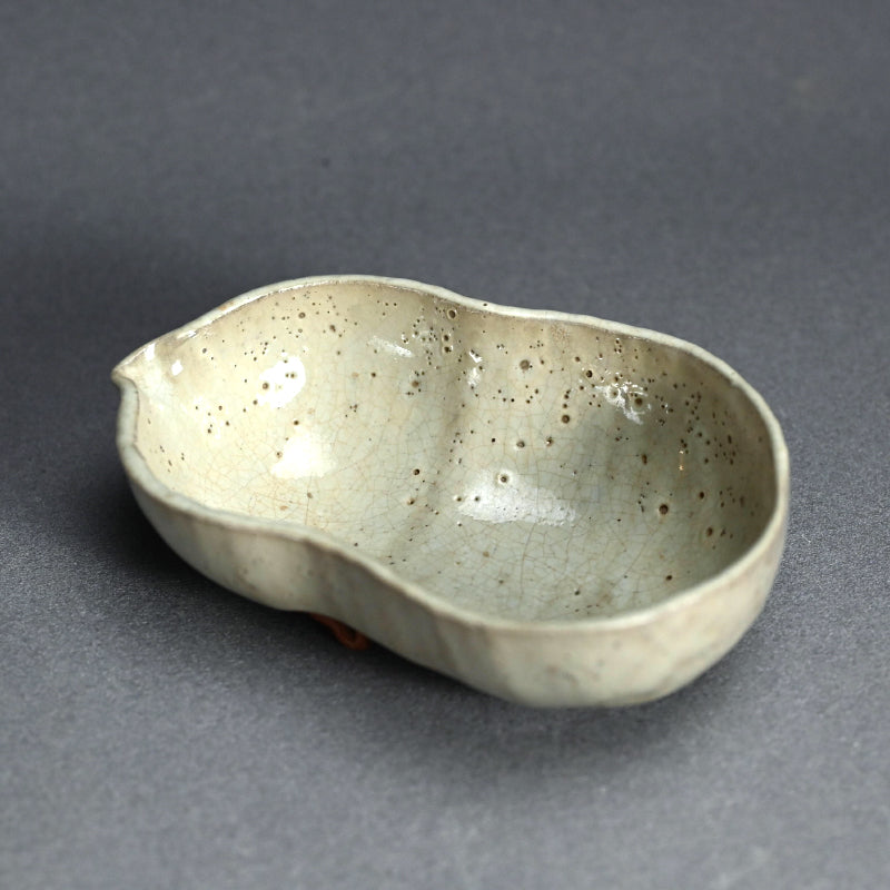 Rare Edo p. Kiyomizu Shiro-Bizen Mukozuke Dish Set