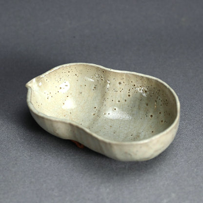 Rare Edo p. Kiyomizu Shiro-Bizen Mukozuke Dish Set