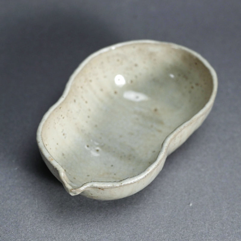 Rare Edo p. Kiyomizu Shiro-Bizen Mukozuke Dish Set