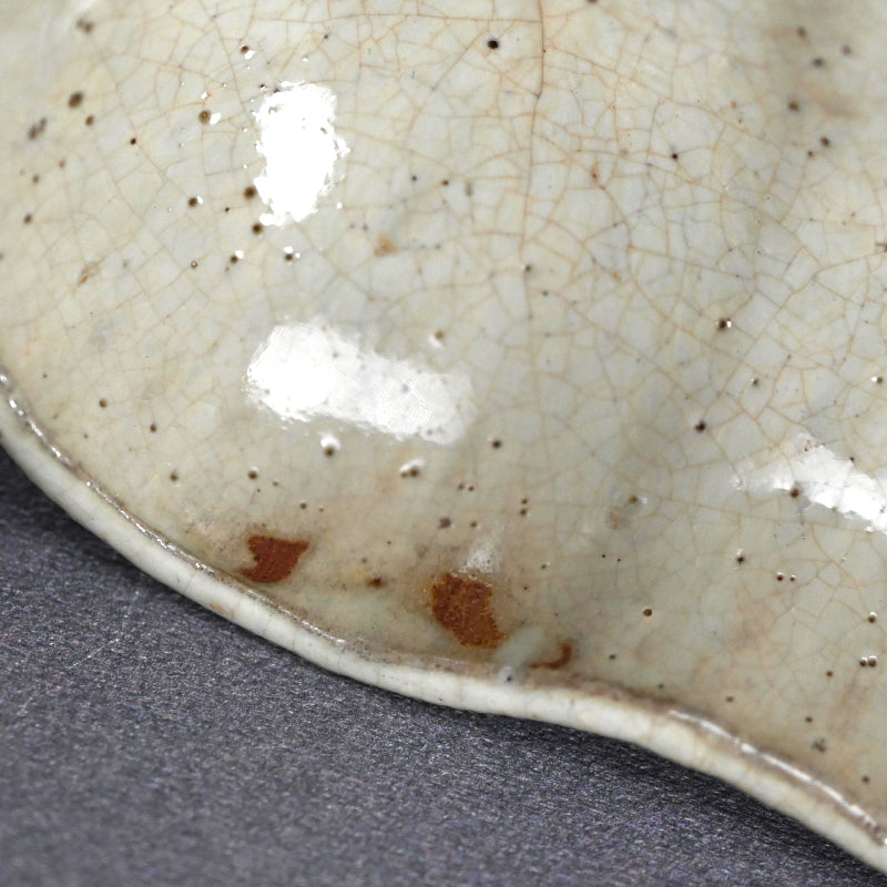 Rare Edo p. Kiyomizu Shiro-Bizen Mukozuke Dish Set