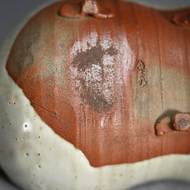 Rare Edo p. Kiyomizu Shiro-Bizen Mukozuke Dish Set