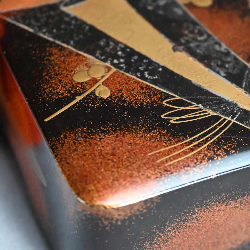 Later Edo period Lacquer Box, Plum Blossoms