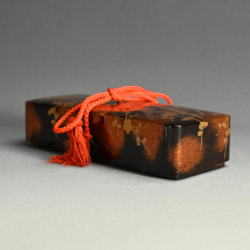 Later Edo period Lacquer Box, Plum Blossoms