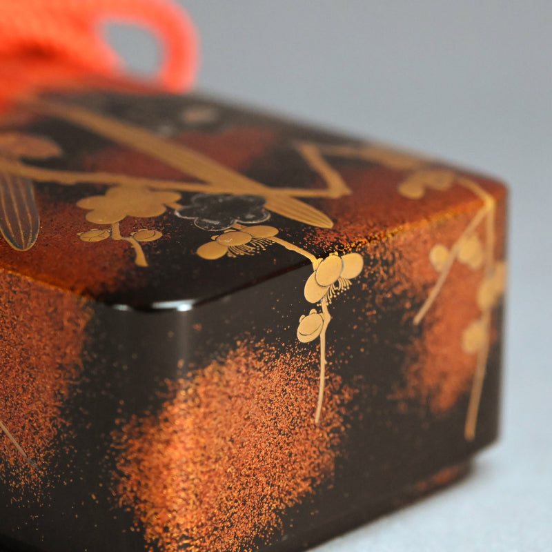 Later Edo period Lacquer Box, Plum Blossoms