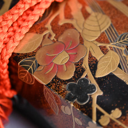 Later Edo period Lacquer Box, Plum Blossoms