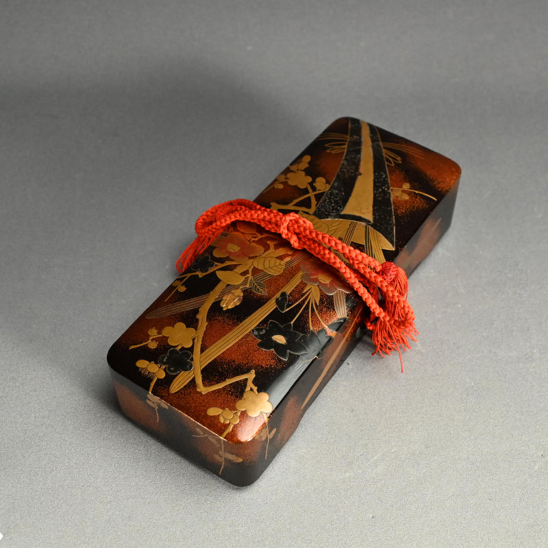 Later Edo period Lacquer Box, Plum Blossoms